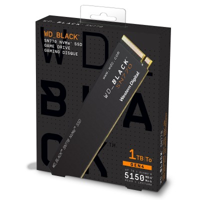 DISQUE DUR INTERNE WESTERN DIGITAL SSD WD BLACK GAMING 1To SN770
