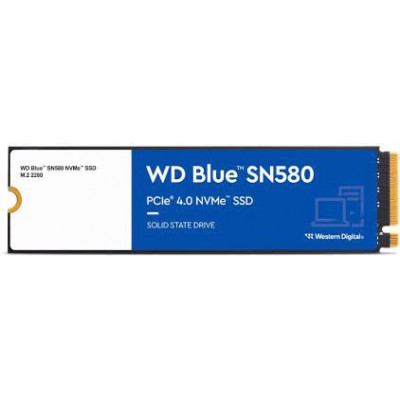 DISQUE DUR SSD Western Digital 500GB SN580 BLUE M.2 2280 NVMe PCIe Gen4 x4