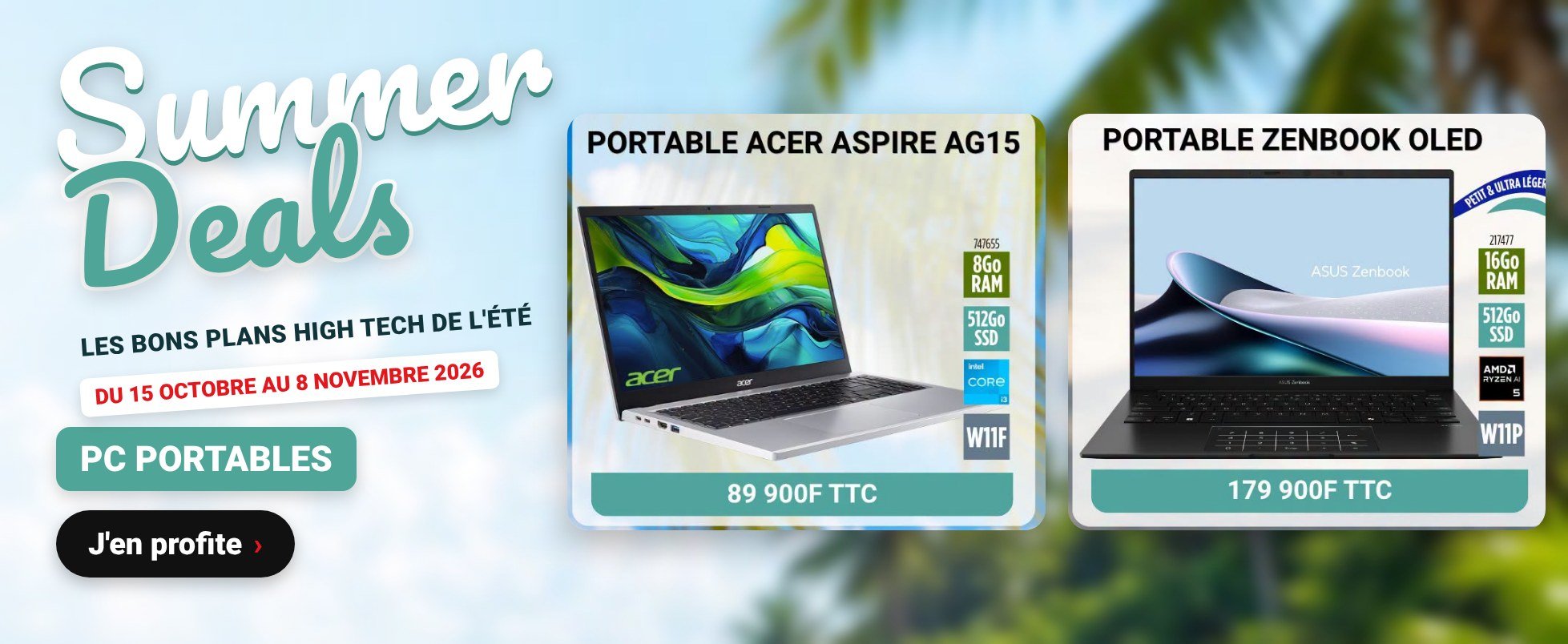 Summer Deals Micromedia - du 15 octobre au 8 novembre 2026